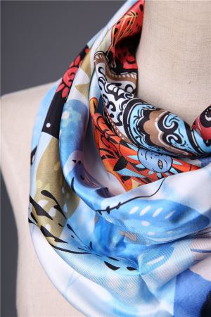 90 * 90cm egyedi selyem