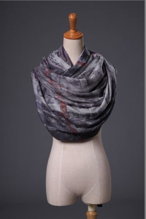 gyapjú és a kasmír sál Egyedi Screen Print Gyapjú Cashmere Sál Factory Direct Kína