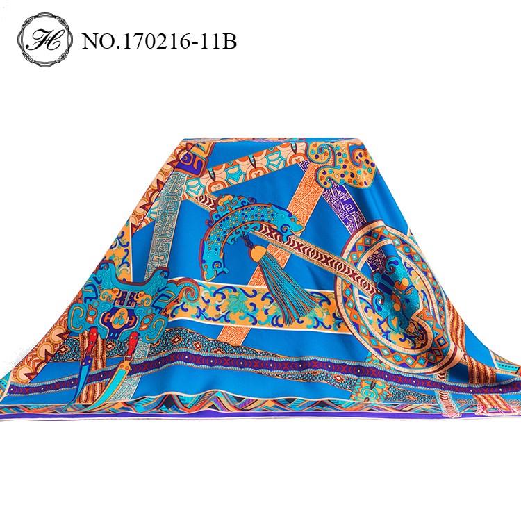 Egyedi selyemkék bandana Custom Silk Blue Bandana