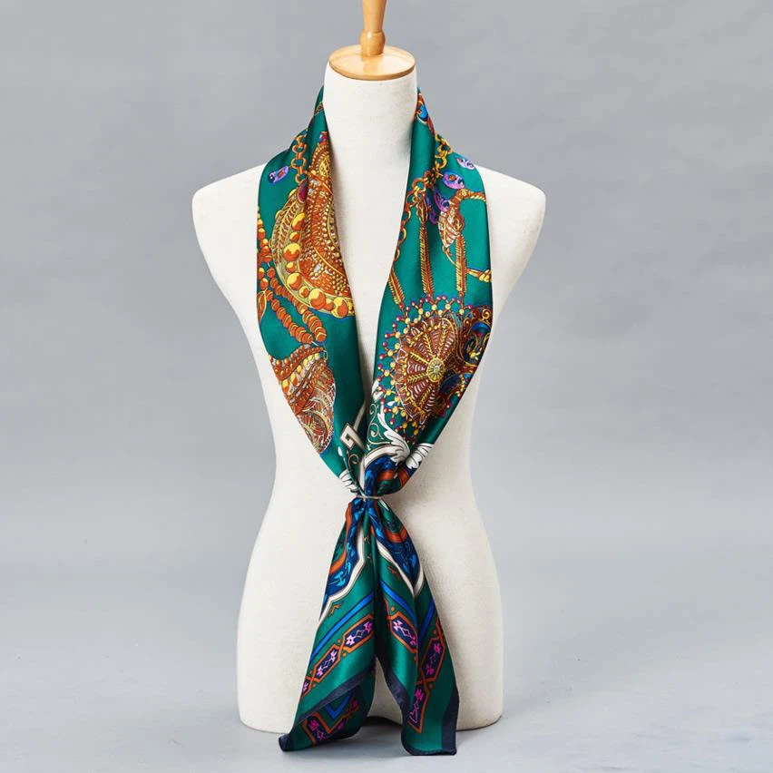 100% selyem kendő 100% Silk Scarf Neckerchief