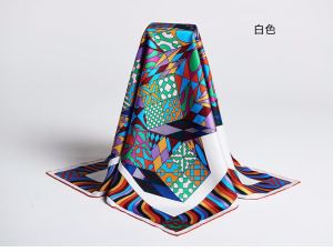 A legújabb kínai geometriai mintás selyem selyem sál