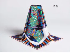 A legújabb kínai geometriai mintás selyem selyem sál