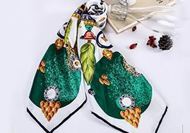 Népszerű Design Square digitális nyomtatás selyem sál