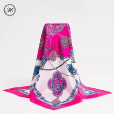 Factory Supply egyedi nyomtatott selyem sál