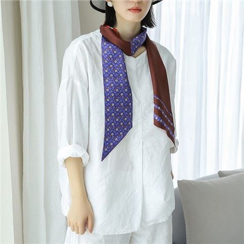 Hosszú selyem vékony sál nőknek